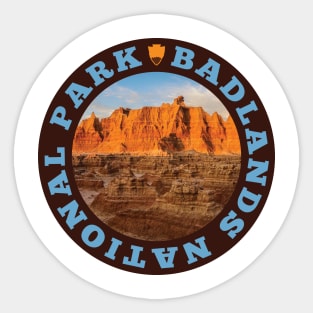 Badlands National Park Circle Sticker